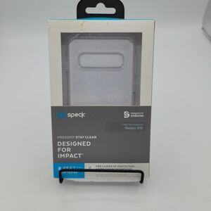 Speck Presidio V-Grip Series Case for Samsung Galaxy S10 - Clear